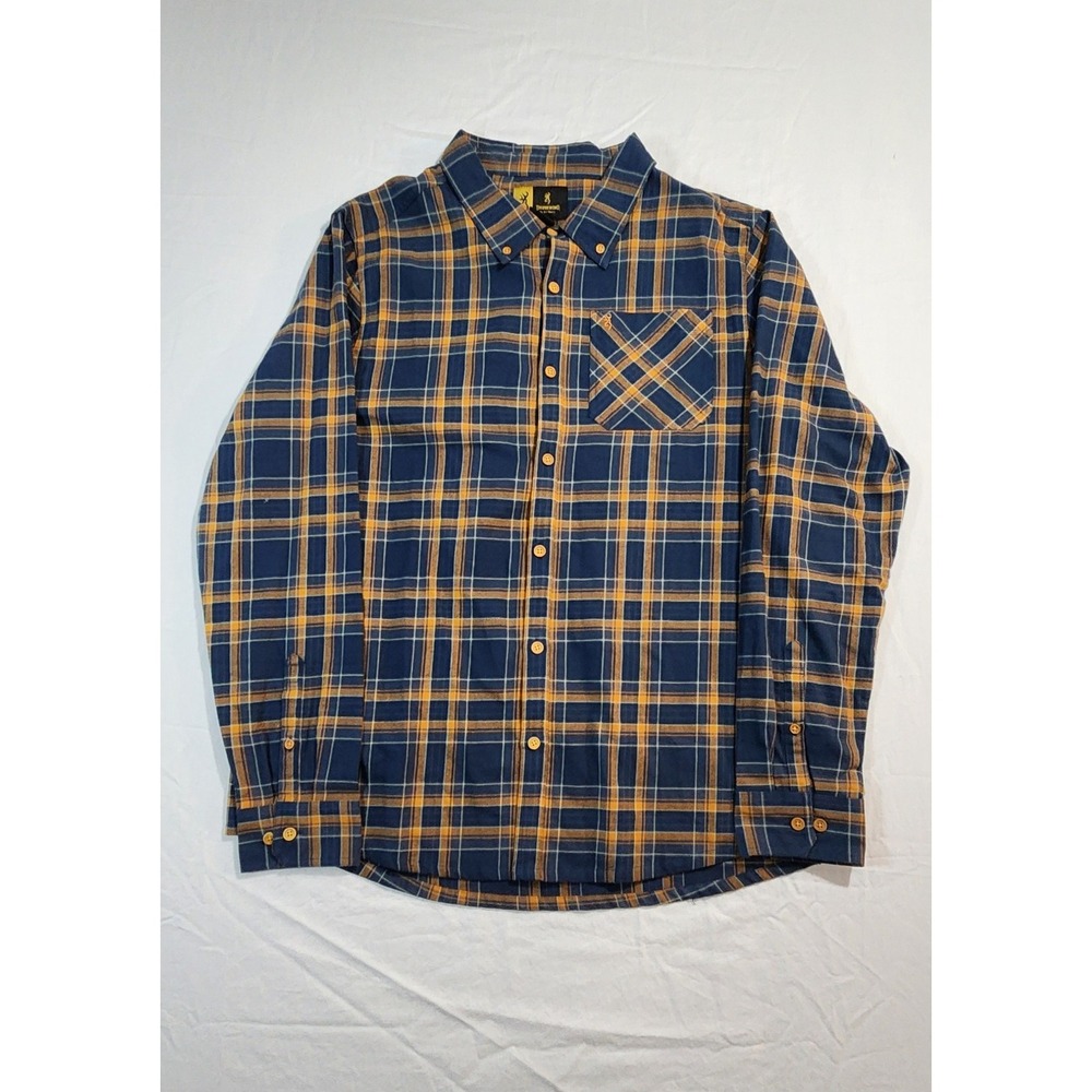 browning Shirt Men's size XL Multicolor Flannel Long Sleeve Plaid